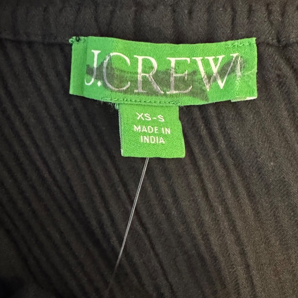 NWT J. CREW Ruffle Beach Dress Coverup Airy Gauze Size XS-M* Black Oversized - Picture 10 of 10